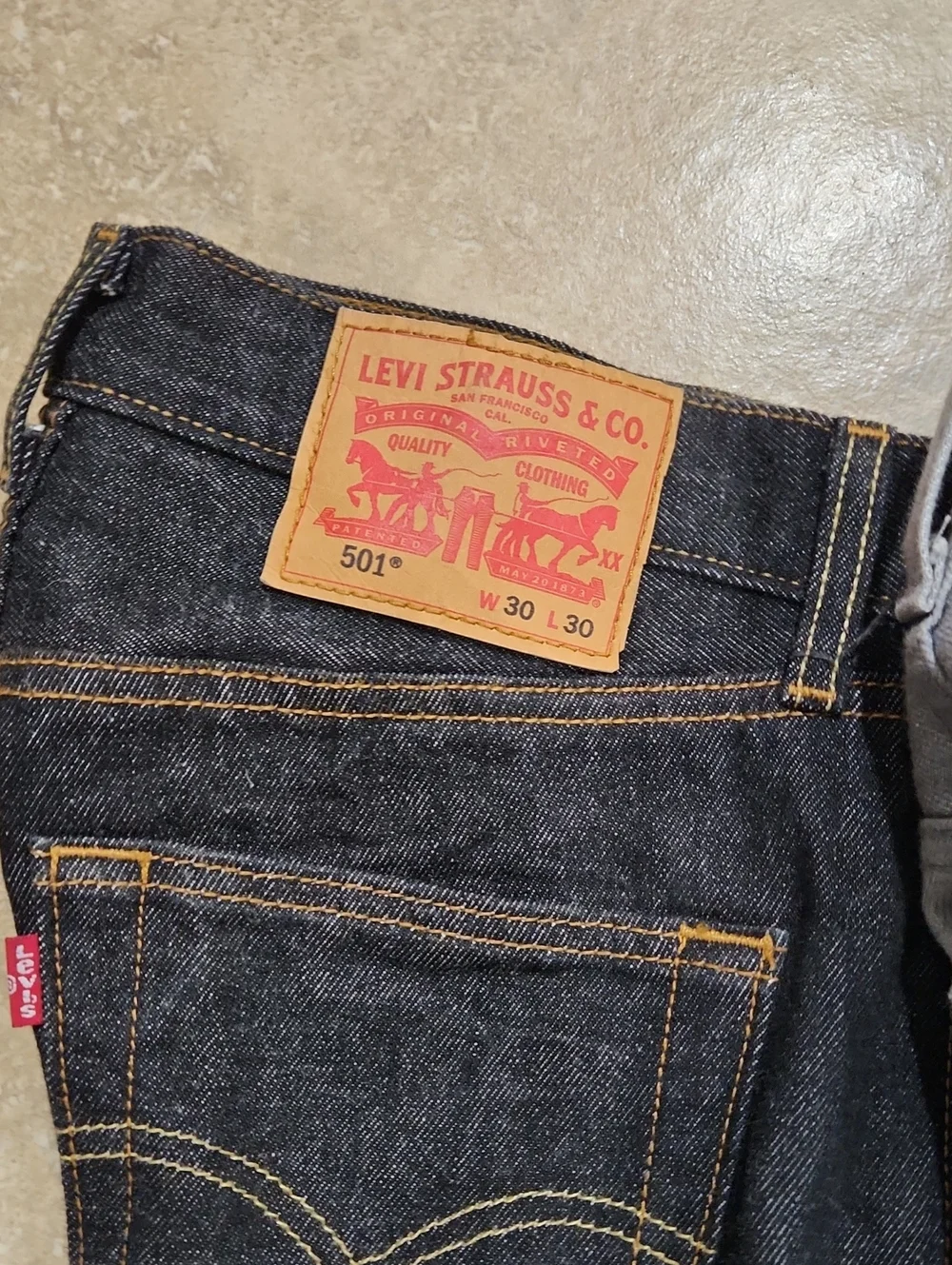 Levi's Men's 501 Straight Jeans - Bundle Of 3 Black, Light Gray, Dark Blue